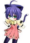  animal_ears blush cat_ears cat_tail grune haruyuki kyouran_kazoku_nikki midarezaki_kyouka simple_background tail 