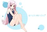  long_hair lucy_maria_misora one-piece_swimsuit pink_hair red_eyes swimsuit to_heart_2 
