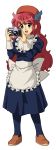  1girl absurdres aliasing beret camera commons commons-tan freckles hat highres kasuga39 long_hair long_image looking_at_viewer maid matching_hair/eyes older open_mouth os-tan pantyhose red_eyes redhead simple_background smile solo tall_image transparent_background wikipedia 