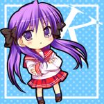  chibi hiiragi_kagami lowres lucky_star sakura_hanpen sakura_sakura school_uniform serafuku 