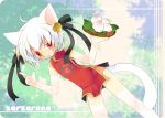  1boy animal_ears cat_ears china_dress chinese_clothes dress kamiyoshi kamiyoshi_rika male_focus nature original solo thoto trap 