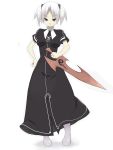  1girl nora_higuma original solo sword weapon white_hair 