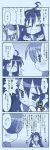  4koma comic hiiragi_kagami izumi_konata lucky_star misooden monochrome translation_request 