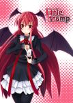  1girl bat_wings female gin&#039;ichi_(akacia) ginichi head_wings koakuma pantyhose solo the_embodiment_of_scarlet_devil touhou wings 
