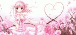  1girl absurdres dress flower highres pink rose scan short_hair solo suzuhira_hiro 