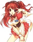  1girl asahina_mikuru corset mikuru_beam solo suzumiya_haruhi_no_yuuutsu v waitress 