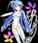  1girl blue_hair knife lowres oekaki original personification solo yagisaka_seto 