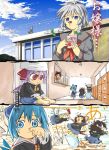  6+girls :t age_regression alternate_costume animal_ears blonde_hair blood bloomers blue_eyes blue_hair braid brown_hair bunny_tail cat_ears cat_tail chen child cirno female flandre_scarlet hakurei_reimu hat inaba_tewi izayoi_sakuya japanese_clothes kindergarten kindergarten_teacher miko multiple_girls multiple_tails nosebleed ogawa_maiko photo_(object) pose pout purple_hair rabbit_ears red_eyes remilia_scarlet ribbon running school school_uniform serafuku short_hair silver_hair tail tears touhou twin_braids underwear white_hair wings younger 