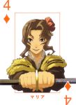  1girl baccano! card card_(medium) enami_katsumi maria_barcelito official_art playing_card ryohgo_narita_(mangaka) solo 