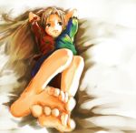  bad_id barefoot feet female long_hair lying touhou yae_(mono110) yagokoro_eirin 