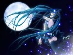  closed_eyes hatsune_miku headphones kintarou_(kintarou&#039;s_room) moon shounen_democratica vocaloid 