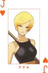  1girl adele_(baccano!) baccano! card card_(medium) enami_katsumi official_art playing_card ryohgo_narita_(mangaka) solo 