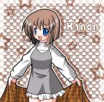  brown_hair kanon lowres misaka_shiori shawl short_hair yanagi 