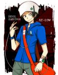  bad_id bag beanie black_eyes black_hair cable digital_media_player hat ka_75 kihara_atsurou male megami_ibunroku_devil_survivor messenger_bag mp3 shoulder_bag smile solo usb watch wristband wristwatch 