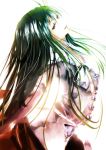  gradient_hair green_hair houraisan_kaguya light long_hair multicolored_hair touhou yae_(artist) 