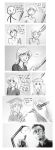  comic drawing english glasses graduation lonely long_hair monochrome original sad short_hair stick_figure 