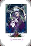  00s doll flower gothic highres lace moon night rose rozen_maiden silver_hair suigintou violet_eyes wings 
