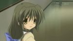  1girl animated animated_gif clannad ibuki_fuuko long_hair low-tied_long_hair screencap solo tears tied_hair 