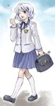  1girl alternate_costume aro_s female merlin_prismriver school_uniform serafuku shimakusa_arou solo touhou 