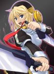  blonde_hair blue_days blue_eyes sword tsukinami tsukinami_kousuke weapon 