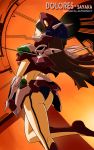  ass brown_hair closed_eyes cosplay dolores jilpoong17 long_hair mazinger_z mecha mecha_musume panties underwear yumi_sayaka zone_of_the_enders zone_of_the_enders:_dolores_i 