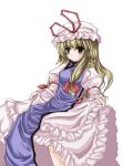  blonde_hair blush female hat sawaki_saki touhou yakumo_yukari yellow_eyes 