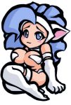  1girl :3 animal_ears big_hair blush breasts capcom cat_ears cat_tail chibi felicia gloves noise solo tail vampire_(game) 