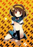  brown_hair hamamoto_ryuusuke ribbon school_uniform serafuku short_hair suzumiya_haruhi suzumiya_haruhi_no_yuuutsu 