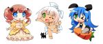  animal_ears bikini bunnysuit carrot chibi dress izumi_konata lucky_star rabbit_ears ribbon swimsuit twintails youta 