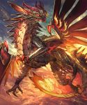  dragon moi_(pixiv) monster no_humans outdoors shingoku_no_valhalla_gate solo 