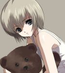  bare_shoulders natori_(natorism) original short_hair stuffed_animal stuffed_toy teddy_bear 