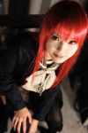  1girl alastor_(shakugan_no_shana) asian cosplay jewelry kipi-san pendant photo real_life redhead shakugan_no_shana shana solo thigh-highs 