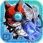  appmon cable cellphone_app claws digimon digimon_universe:_appli_monsters electricity fur gatchmon lowres no_humans official_style satsuki_mei_(sakuramochi) tail yellow_eyes 