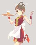  1girl brown_hair chinese_clothes iesupa looking_at_viewer ponytail rwby smile solo 