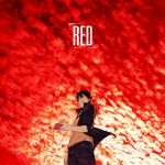  1boy black_hair digital_media_player earphones kagerou_project kisaragi_shintarou nekome3 red_eyes red_sky sky solo 