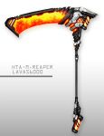  gradient gradient_background highres no_humans scythe spark621 tagme weapon white_background 