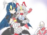  1boy 2girls if_they_mated karakure_(kamo-nanban) multiple_girls tagme ultra_kaijuu_gijinka_keikaku ultra_series ultraman ultraman_(1st_series) zetton 