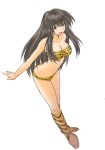  1girl ass bikini butt_crack cosplay genshiken long_hair lum lum_(cosplay) oono_kanako swimsuit tiger_print umiushi urusei_yatsura 