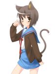  animal_ears cat_ears cat_tail kadokawa_shoten nagato_yuki shouji_ayumu suzumiya_haruhi_no_yuuutsu tail 