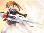  1girl alternate_weapon ayato cross_mirage goggles gun lyrical_nanoha magic_circle mahou_shoujo_lyrical_nanoha mahou_shoujo_lyrical_nanoha_strikers solo teana_lanster thigh-highs twintails visor weapon zettai_ryouiki 