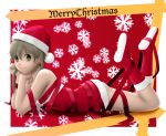  blush christmas maka_albarn ribbon santa_costume siraha smile soul_eater twintails 