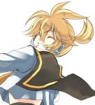  758_(pixiv11263) blonde_hair grin kagamine_len male smile solo vocaloid 