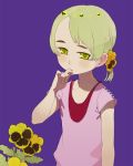  brown_hair child flower ichikawa twintails yellow_eyes 