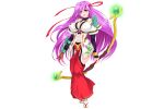  1girl artist_request bow_(weapon) bracelet breasts cleavage flower flower_knight_girl full_body hair_flower hair_ornament headband jewelry large_breasts long_hair mole mole_under_eye open_mouth purple_hair sandals smile solo tabi transparent_background very_long_hair violet_eyes weapon 