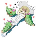  bdsm blonde_hair bondage bound caterpie gag honehone lillie_(pokemon) long_hair pokemon restrained 