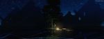  commentary dark highres light nature night night_sky no_humans original outdoors plant reflection scenery sky star_(sky) tree waisshu_(sougyokyuu) 