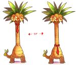  alolan_exeggutor exeggutor kataro necktie no_humans palm_tree pokemon pokemon_(creature) pokemon_(game) pokemon_sm tree 