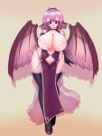  1girl absurdres animal_ears bare_shoulders bird_wings breasts cleavage curvy elbow_gloves gloves hat highres huge_breasts looking_at_viewer mystia_lorelei navel navel_cutout pelvic_curtain pink_eyes pink_hair plump revealing_clothes short_hair smile solo teji-ento thigh-highs touhou wide_hips wings 