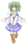  1girl aruha bad_id daiyousei female green_eyes green_hair solo the_embodiment_of_scarlet_devil touhou wings yuuhi_alpha 