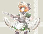  apron freckles green_eyes iesupa maid maid_apron maid_headdress orange_hair penny_polendina roomba rwby smile vacuum_cleaner 